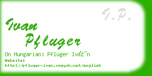 ivan pfluger business card